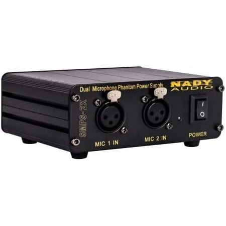 SMPS-2X 2-Channel 48V Phantom Power Supply for Condenser Microphones$$Music