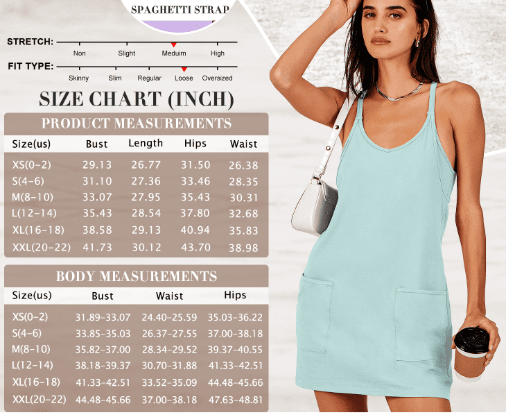 ANRABESS Athletic Dress for Women Tennis Dress with Shorts Summer Active Workout Romper Dress Sleeveless Spaghetti Strap Mini Dress Casual Sundress Vacation Outfits Army Green L