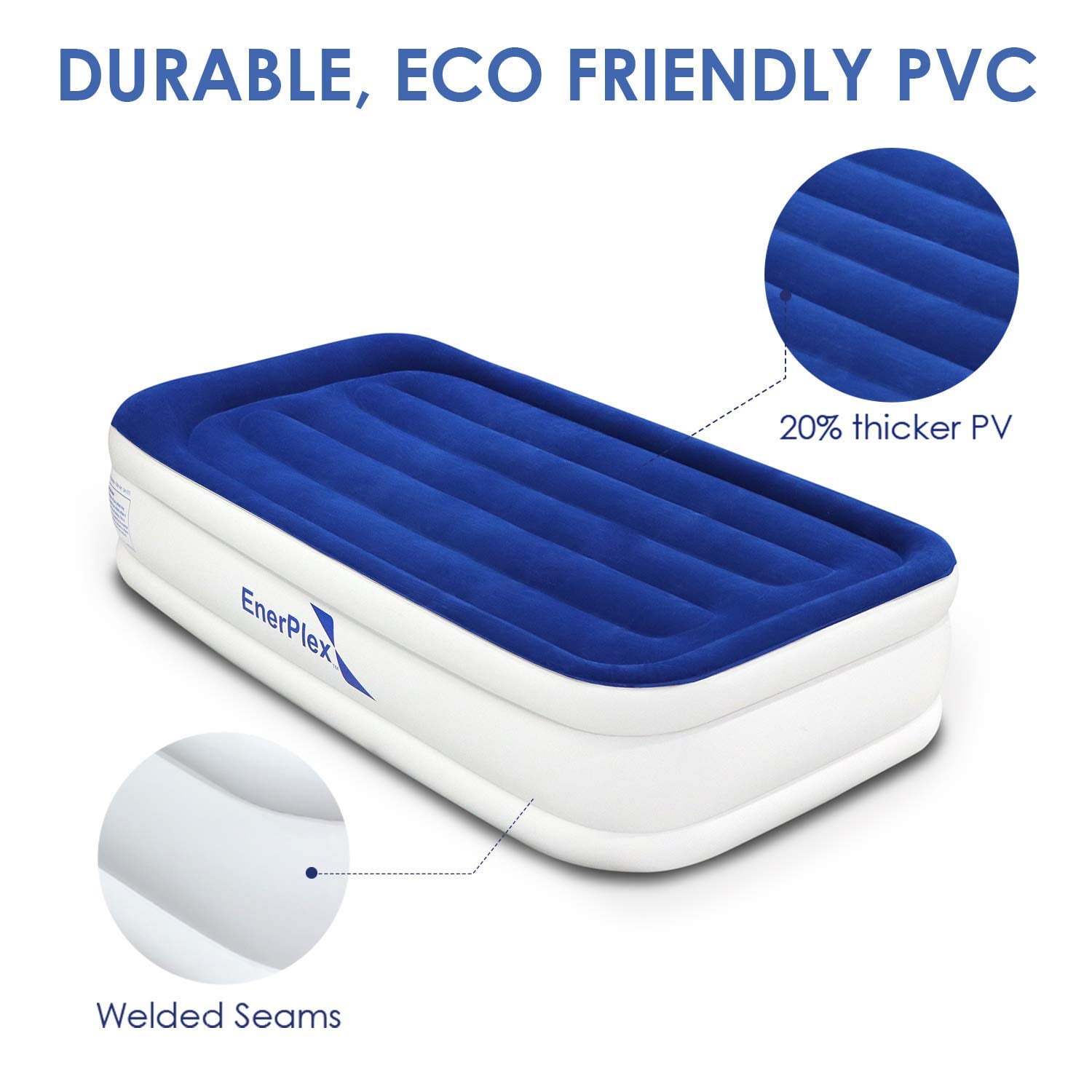 Enerplex queen double high air mattress discount