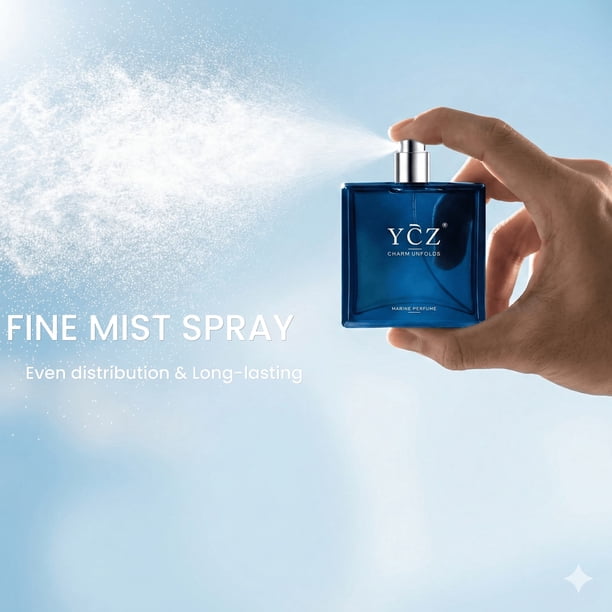 YCZ Charm Unfolds Men's Cologne (2-Pack), Marine & Oriental Woody