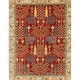 thumbnail image 1 of Ahgly Company Indoor Rectangle Abstract Red Abstract Area Rugs, 5' x 8', 1 of 6