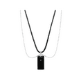 thumbnail image 3 of Bliss by Damiani Uomo Diamond Pendant Necklace Black Steel 18K Yellow Gold, 3 of 7