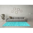 thumbnail image 3 of Ahgly Company Indoor Rectangle Abstract Light Blue Modern Area Rugs, 2' x 3', 3 of 4