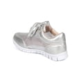 thumbnail image 3 of Nature Breeze CF81 Women Glitter Mesh Lace Up Lightweight Fashion Sneaker, 3 of 5