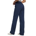 thumbnail image 2 of Pantalones SEVEGO Dance Studio para mujer, ligeros, azul marino, XL, 2 of 9