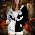 thumbnail image 2 of Towmus Zip up Hoodies for Women Halloween Sweatshirts Casual Long Sleeve Pullover Tops Fall Clothing with Pocket, 2 of 5