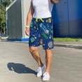 thumbnail image 2 of KLL Dinosaur In Space for Men's 1-Pack Shorts,Sleep Pajama Shorts for Men Soft Pj Shorts Men's Pajama Bottoms Sleepwear -Small, 2 of 7