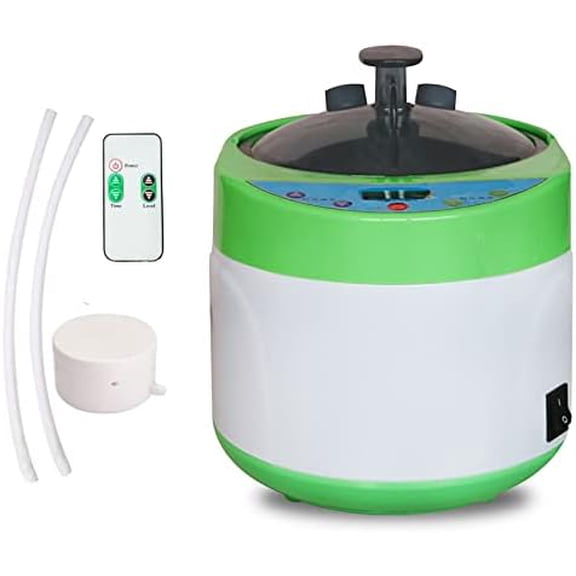 Portable Home Sauna Steam Machine with Remote Control - 1500W 4L Fast-Heating System, 16-Level Adjustable Steam & 99-Min Timer, for Home Spa Sauna Accessories, 110V-120V$$Garden & Patio