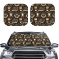 thumbnail image 2 of Balery coffee shop house Parasol para parabrisas de coche de 2 piezas | Parasol plegable para parabrisas delantero de coche para la mayoría de sedanes-Medium, 2 of 6