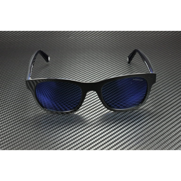 Moncler ML0192 92D Blue Smoke Polarized Plastic 53 mm Men display picture 1