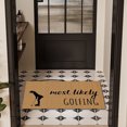 thumbnail image 4 of Velvet Mat for Doorway - Non Entry Rug with Welcome Theme Soft Polyester Carpet for Indoor Outdoor Use Floor Doormat for Front Door Living Room, 4 of 6
