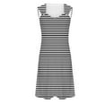 thumbnail image 4 of Mini Dresses for Women 2024 Plus Size Comfort Solid Color Pocket Sleeveless V-Neck Dress, 4 of 5