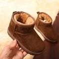 thumbnail image 1 of Botas de nieve para niños y niñas, de invierno, con forro polar grueso, cálidas, de algodón, antideslizantes, 1 of 5