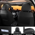 thumbnail image 5 of FLORICH Car Seat Covers Full Set, Luxury Design Front and Rear Seat Protectors, Universal Auto Interior Accessories Fit for Most Cars, Black, 5 of 7