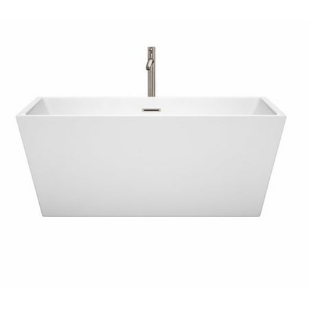 Wyndham Collection Sara 59 x 31.5 Freestanding Soaking Bathtub