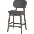 thumbnail image 1 of Bowery Hill Bay Diamond Stitch Upholstered Counter Height Stool, 1 of 8