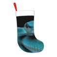 thumbnail image 2 of Yiaed Blue Viper Snake1 Print Christmas Stockings, Christmas Stockings Hanging Ornaments, Christmas Stockings for Family Christmas Holiday Decorations, 2 of 7