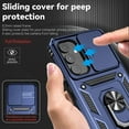 thumbnail image 3 of for Samsung Galaxy A54 5G Case with Slide Camera Cover HD Screen Protector [Military Grade 16ft. Drop Tested] Magnetic Ring Holder Kickstand Protective Phone Case for Samsung Galaxy A54 5G, Navy Blue, 3 of 8