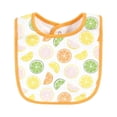 thumbnail image 5 of Hudson Baby Infant Girl Cotton Bib and Headband or Caps Set, Citrus Orange, One Size, 5 of 5