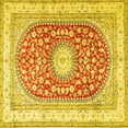 thumbnail image 1 of Ahgly Company Indoor Square Persian Yellow Traditional Area Rugs, 7' Square, 1 of 4