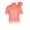 Coral Rose, variant on Monterey Club Men's Microfiber Tonal Pinstripe Texture, Solid Tailored Collar Button-Down Short Sleeve Golf Polo Shirt #3638