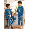 thumbnail image 5 of Beezizac Boys Capybara Skateboard Pajamas Long Sleeve Ribbed Knit Sleepwear Cozy PJ Set for Kids Size 8, 5 of 7