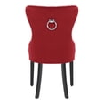 thumbnail image 5 of Costaelm Hank Tufted Velvet Upholstered Dining Side Chair (Set of 4), Velvet Red, 5 of 8