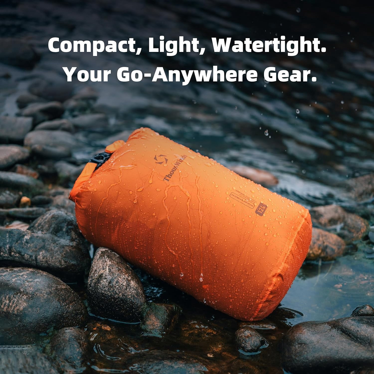 Dry Bag, 6L Ultralight Waterproof Storage, Roll Top Lightweight Sack for Kayaking, Boating, Swimming, Camping, Beach, Travel