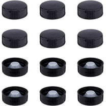 40Pcs Poly Seal Screw CAPss Plastic Growler CAPss Black Poly Cone CAPss Inner Plug Bottle CAPss for Essetial Oil Bottle Inner Diameter: 32mm