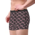thumbnail image 2 of Sikiie pink bow Print Men's Boxer Briefs, Elastic Waistband Boxer Briefs Leggings-X-Large, 2 of 5