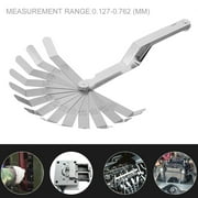 Feeler Gauge Dual Marked Metric And Imperial Gap Measuring Tool 26 Leaf Blades