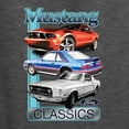 thumbnail image 6 of Wild Bobby, Mustang Ford Classics Cars and Trucks Unisex Crewneck Graphic Sweatshirt, Heather Black, Large, 6 of 6