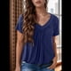 thumbnail image 4 of Tops Casuales de Corta para Mujer Azul Marino XXL, 4 of 7