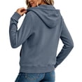 thumbnail image 5 of Tqcoqu Womens Zip Up Hoodies Long Sleeve Y2K Hooded Sweatshirt Women Fashion Zipper Fall Light Jackets with Pocket, 5 of 7