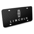thumbnail image 2 of Lincoln 3D Logo on Front Grill Pattern 12"x6" Black Acrylic License Plate, 2 of 5