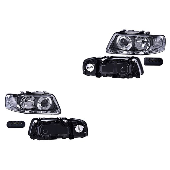 Par de Faros A3 2001 A 2003 Audi Manual/Eléctrico P/Halog DEPO .