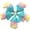 Baby Blue, variant on 20 Pieces 2.4inch 3 Layers Small Tassels, Tri-Colors Tassel Charms with Jump Rings for Earring Making Garland Keychain Dreamcatchers DIY Crafts Decorations