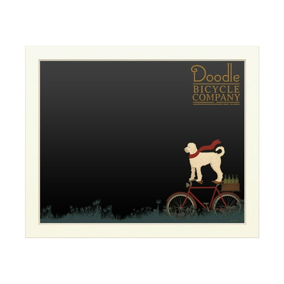 Trademark Fine Art 'White Doodle on Bike Summer' Chalkboard by Ryan Fowler