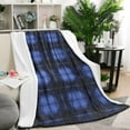 thumbnail image 2 of ywomgcj Geometric Blue-black Bed blankets, 2 of 5