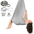 thumbnail image 1 of Hamaca Elástica para Hamaca Con Columpio Sensorial Elástica para Interiores Y Exteriores Toalla Yoga Aérea (gris Plateado 280 * 100 Cm) [Estilo Infantil], 1 of 9