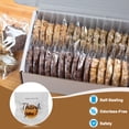 thumbnail image 3 of Bolsas de regalo de galletas, bolsas autosealantes transparentes OPP, envoltorios para regalos, bolsas de panadería para galletas 6" x 6", 3 of 6