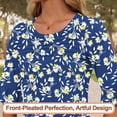 thumbnail image 3 of Camiseta Blingfit, talla grande, casual, mangas 3/4, 2024, a la moda, 3 of 5
