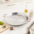 thumbnail image 3 of Matfer Bourgeat 071052 35 1/2" Polished Steel Paella Pan w/ Rigid Bottom, 3 of 3