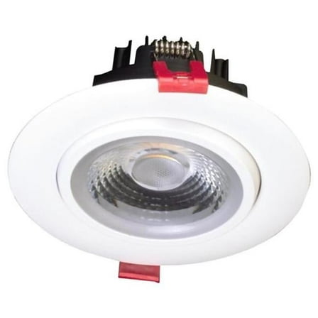 Nicor Lighting DGD411205KRDWH 1060 Lumens LED Recessed Can Gimbal Round Downlight - White