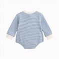 thumbnail image 3 of zuwimk Newborn Baby Girl Boy Knitted Romper Sweater Long Sleeve Knit Oversized Bodysuits Sweatshirt Fall Winter Clothes (12-18 Months,Light Blue), 3 of 9