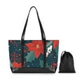 thumbnail image 7 of FORMRS Canvas Laptop Tote Bag for Women with 15.6" Computer Compartments Shoulder Handbag, Christmas Berries, 7 of 7
