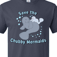 thumbnail image 4 of Inktastic Save the Chubby Mermaids with Cute Manatees T-Shirt, 4 of 5