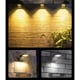 thumbnail image 4 of Naiovety ABS PC Luz de pared con energía solar Desmontable Recargable Funciona con IP65 Detección de movimiento a prueba de agua Lámpara de Iluminación y accesorios Blanco 6000K Naiovety HA073290-02, 4 of 6