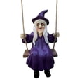 thumbnail image 2 of Purple Flying Witch Halloween Decoration with Hanging Rope Swing,Spooky Halloween Hanging Decor for Window,Porch,Shelf,Home Decor,Halloween Decorations for Home,1 Pack, 2 of 4