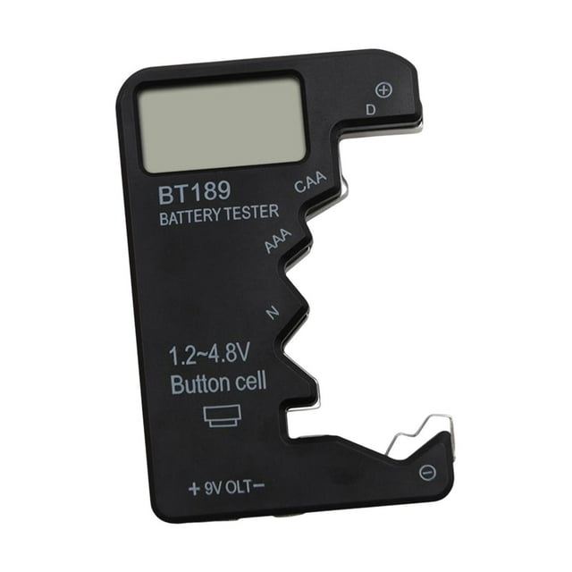 koolsoo Battery Tester Battery Voltage Measurement Small Battery Tester Battery Capacity Black